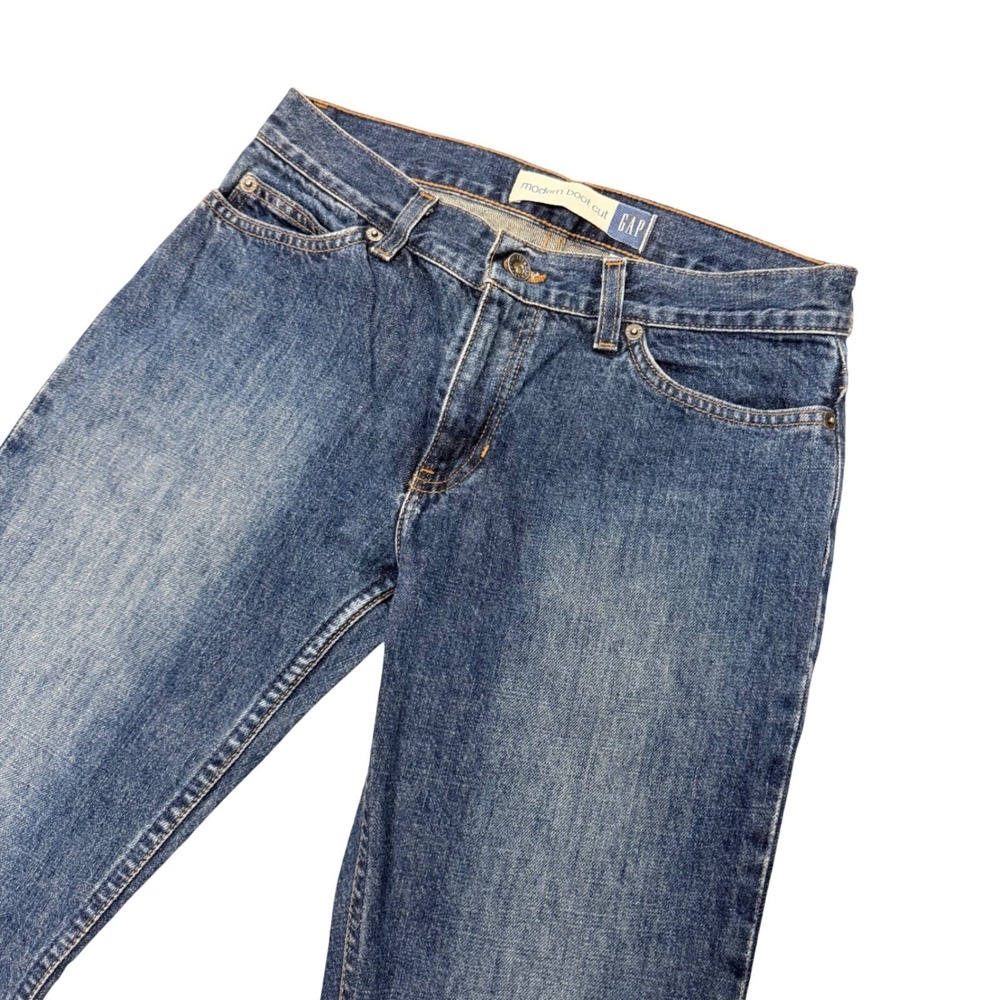 Vintage Y2K GAP Modern Bootcut Jeans Womens 4 Ankle 100% Cotton Denim 2001